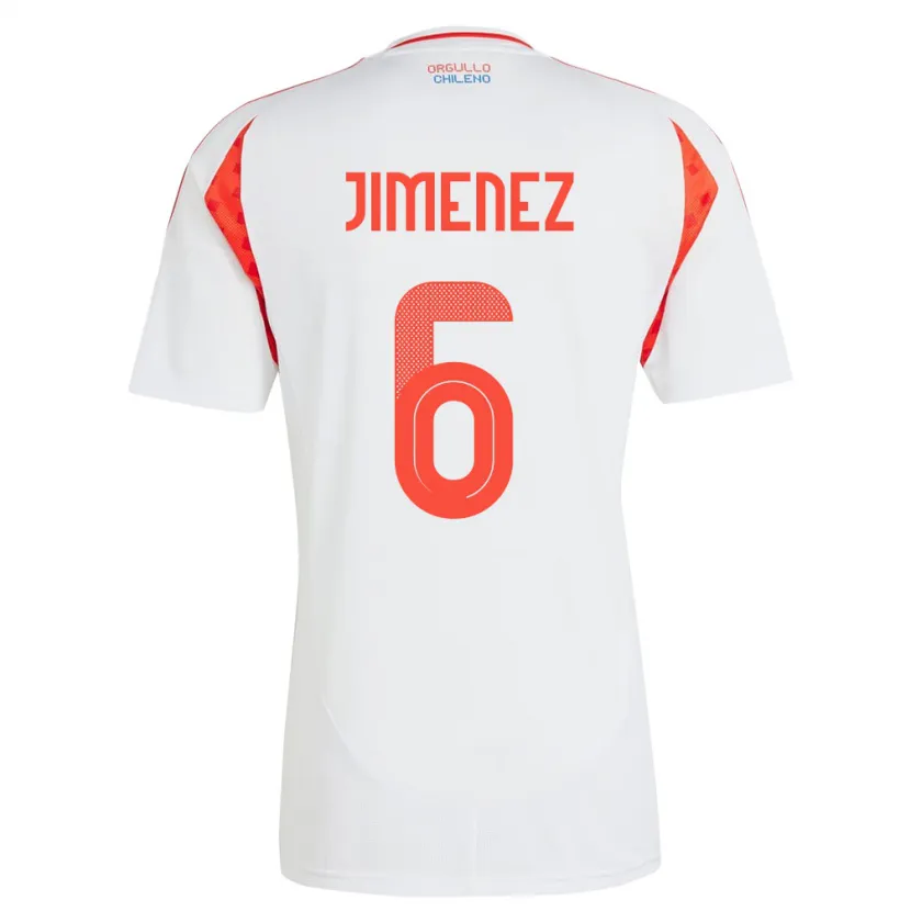 Danxen Kid Chile Yastin Jiménez #6 White Away Jersey 24-26 T-Shirt