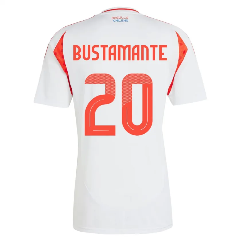 Danxen Kid Chile Paloma Bustamante #20 White Away Jersey 24-26 T-Shirt