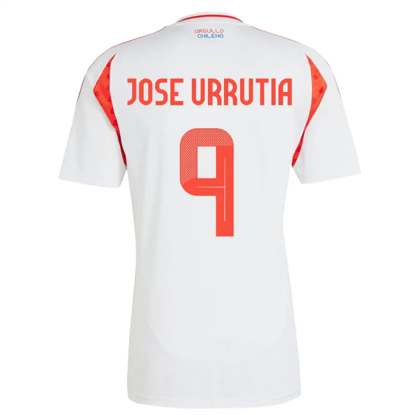 Danxen Kid Chile María José Urrutia #9 White Away Jersey 24-26 T-Shirt