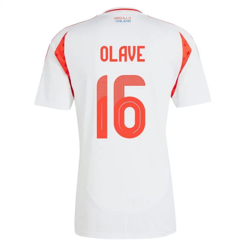 Danxen Kid Chile Isidora Olave #16 White Away Jersey 24-26 T-Shirt