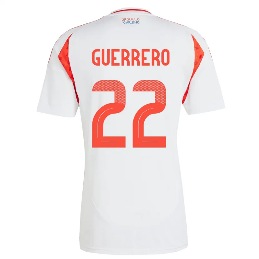 Danxen Kid Chile Kathalina Guerrero #22 White Away Jersey 24-26 T-Shirt