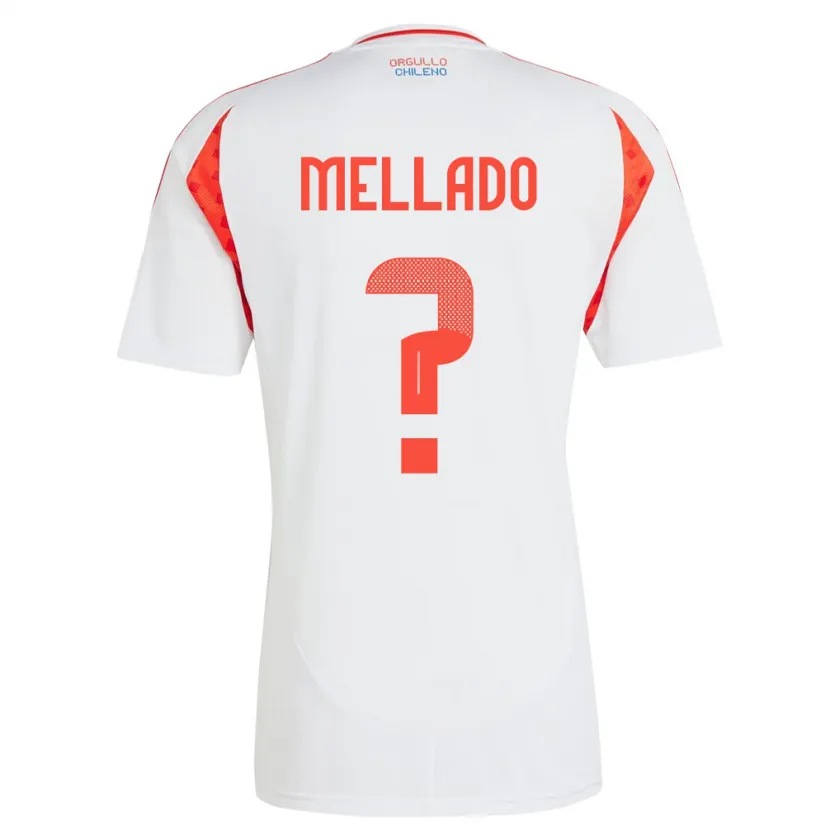 Danxen Kid Chile Catalina Mellado #0 White Away Jersey 24-26 T-Shirt