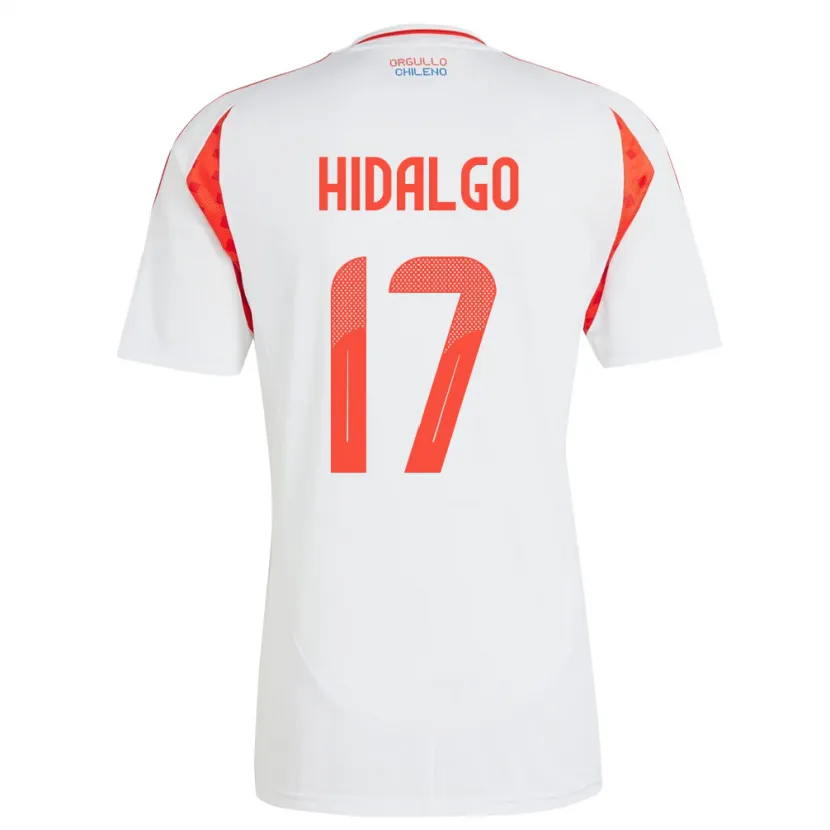 Danxen Kid Chile Fernanda Hidalgo #17 White Away Jersey 24-26 T-Shirt