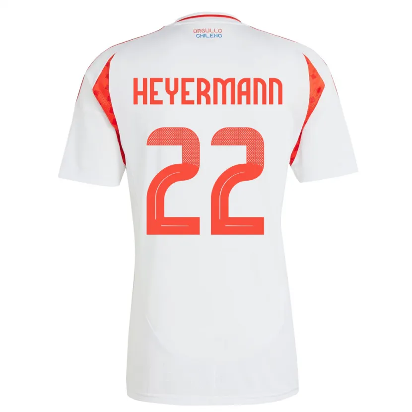 Danxen Kid Chile Agustina Heyermann #22 White Away Jersey 24-26 T-Shirt