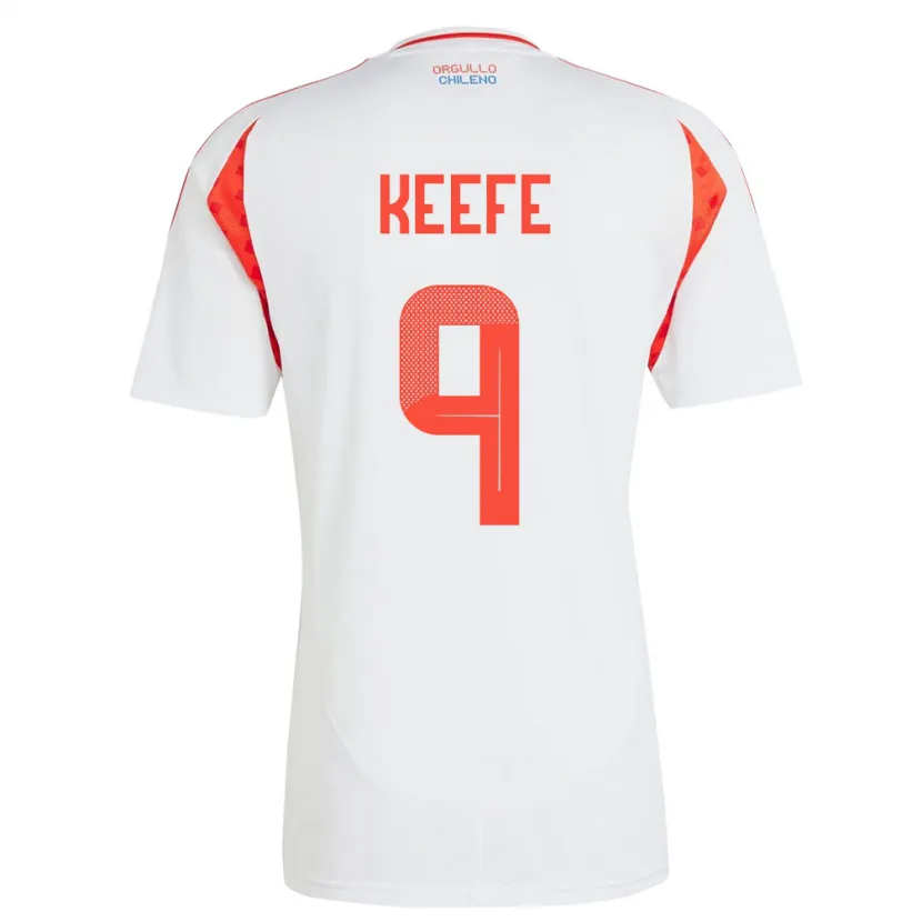 Danxen Kid Chile Sonya Keefe #9 White Away Jersey 24-26 T-Shirt