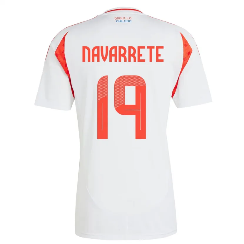 Danxen Kid Chile Valentina Navarrete #19 White Away Jersey 24-26 T-Shirt