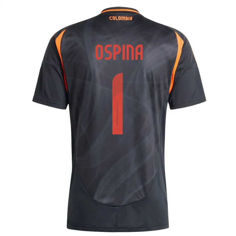 Danxen Kid Colombia David Ospina #1 Black Away Jersey 24-26 T-Shirt