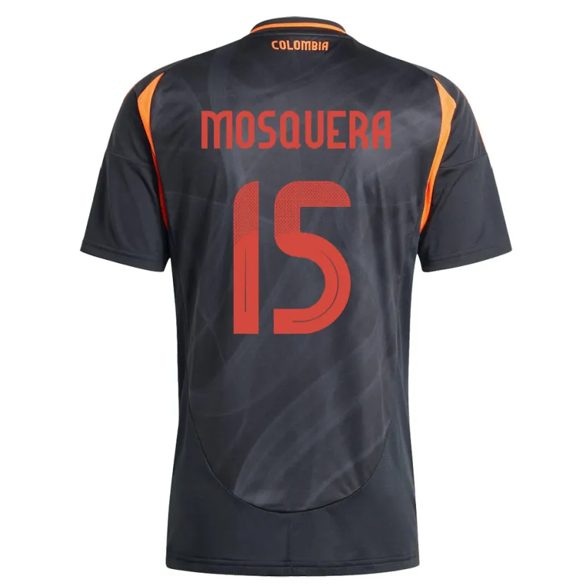 Danxen Kid Colombia Yerson Mosquera #15 Black Away Jersey 24-26 T-Shirt