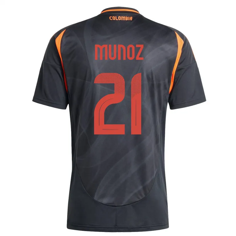 Danxen Kid Colombia Daniel Muñoz #21 Black Away Jersey 24-26 T-Shirt