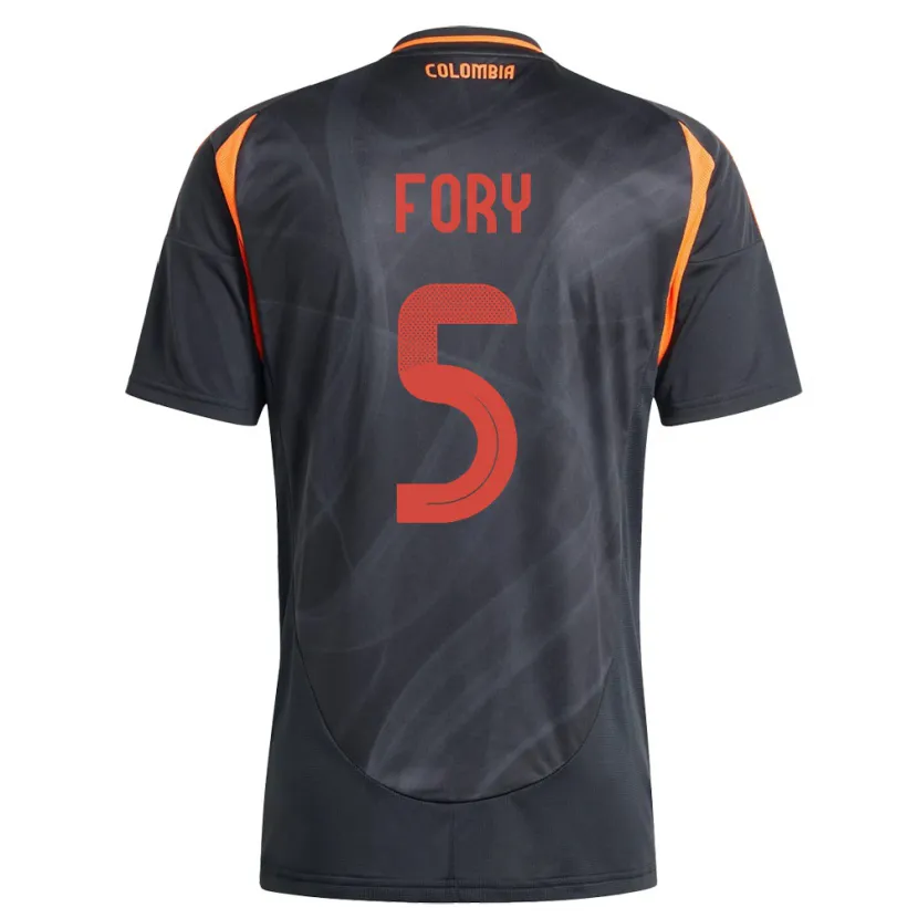 Danxen Kid Colombia Jimer Fory #5 Black Away Jersey 24-26 T-Shirt