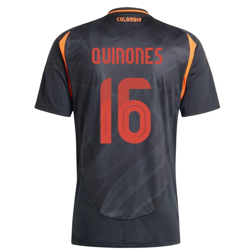 Danxen Kid Colombia Nelson Quiñónes #16 Black Away Jersey 24-26 T-Shirt