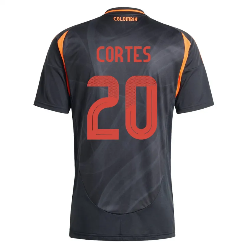 Danxen Kid Colombia Óscar Cortés #20 Black Away Jersey 24-26 T-Shirt