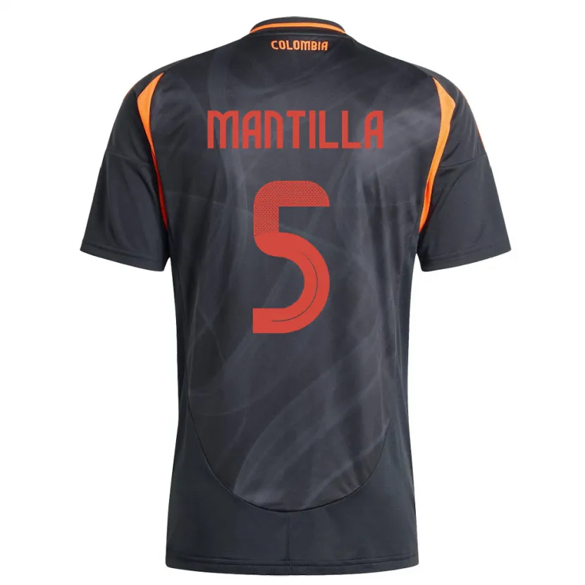 Danxen Kid Colombia Kevin Mantilla #5 Black Away Jersey 24-26 T-Shirt