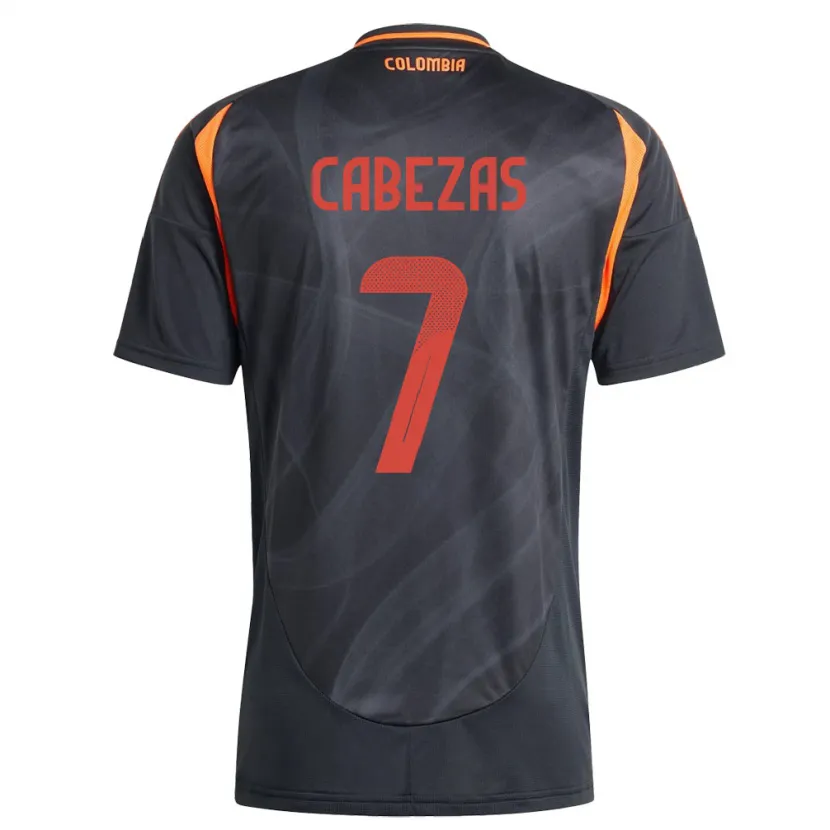 Danxen Kid Colombia Jorge Cabezas #7 Black Away Jersey 24-26 T-Shirt