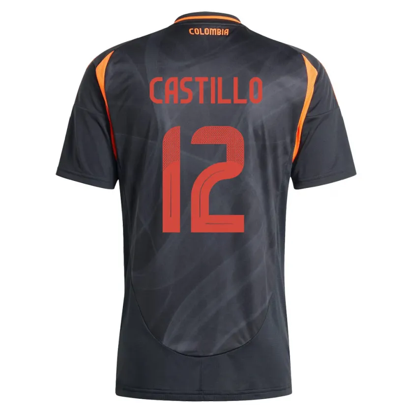 Danxen Kid Colombia Juan Castillo #12 Black Away Jersey 24-26 T-Shirt