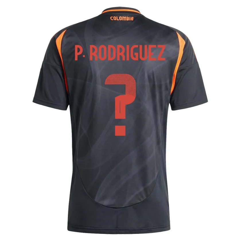 Danxen Kid Colombia Pedro Rodríguez #0 Black Away Jersey 24-26 T-Shirt