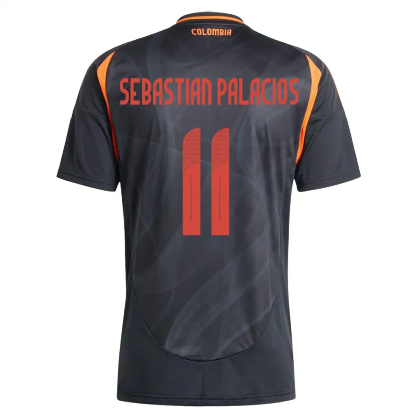 Danxen Kid Colombia Juan Sebastián Palacios #11 Black Away Jersey 24-26 T-Shirt