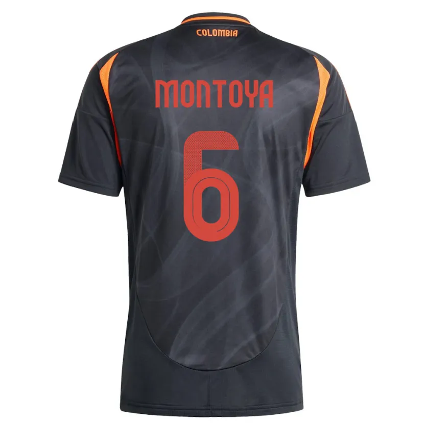 Danxen Kid Colombia Daniela Montoya #6 Black Away Jersey 24-26 T-Shirt