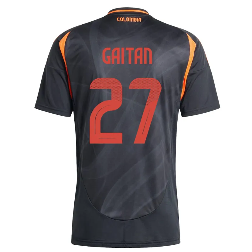 Danxen Kid Colombia Natalia Gaitán #27 Black Away Jersey 24-26 T-Shirt