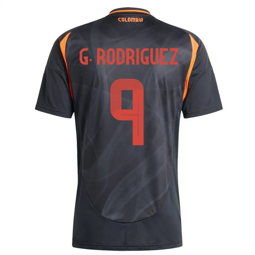 Danxen Kid Colombia Gabriela Rodríguez #9 Black Away Jersey 24-26 T-Shirt