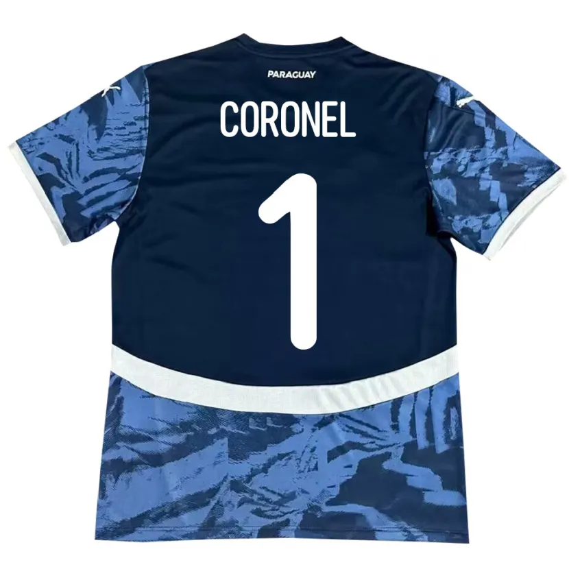 Danxen Kid Paraguay Carlos Coronel #1 Blue Away Jersey 24-26 T-Shirt