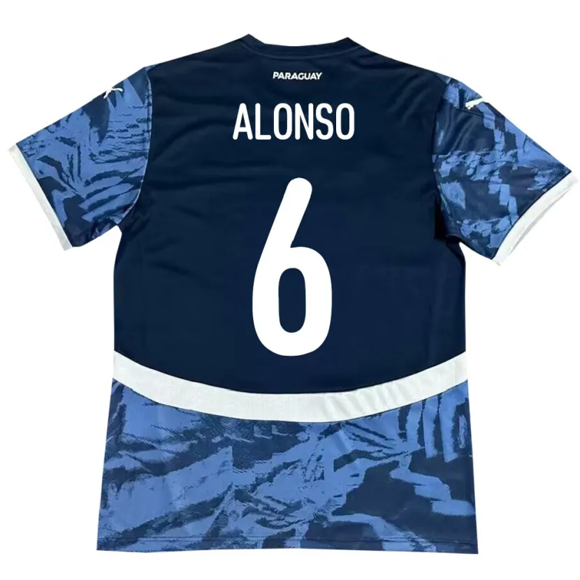 Danxen Kid Paraguay Júnior Alonso #6 Blue Away Jersey 24-26 T-Shirt