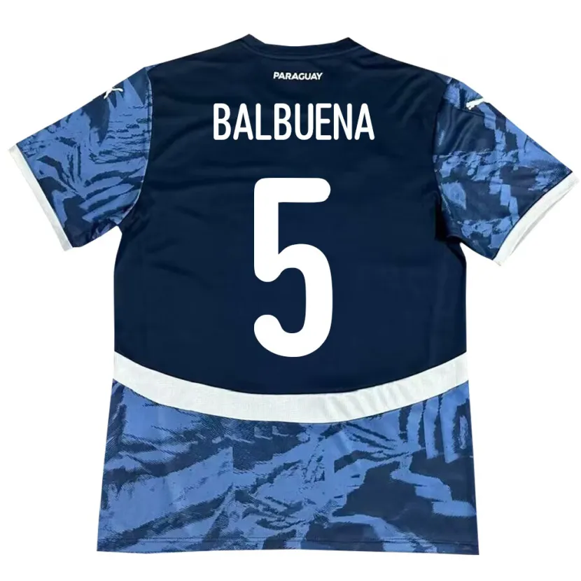 Danxen Kid Paraguay Fabián Balbuena #5 Blue Away Jersey 24-26 T-Shirt