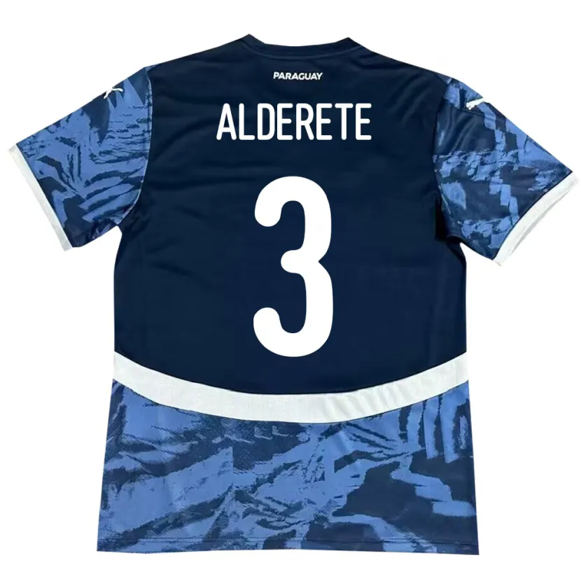 Danxen Kid Paraguay Omar Alderete #3 Blue Away Jersey 24-26 T-Shirt