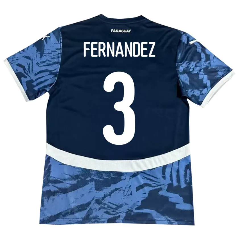 Danxen Kid Paraguay Roberto Fernández #3 Blue Away Jersey 24-26 T-Shirt