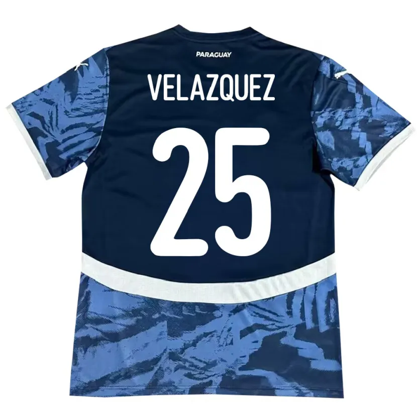 Danxen Kid Paraguay Gustavo Velázquez #25 Blue Away Jersey 24-26 T-Shirt