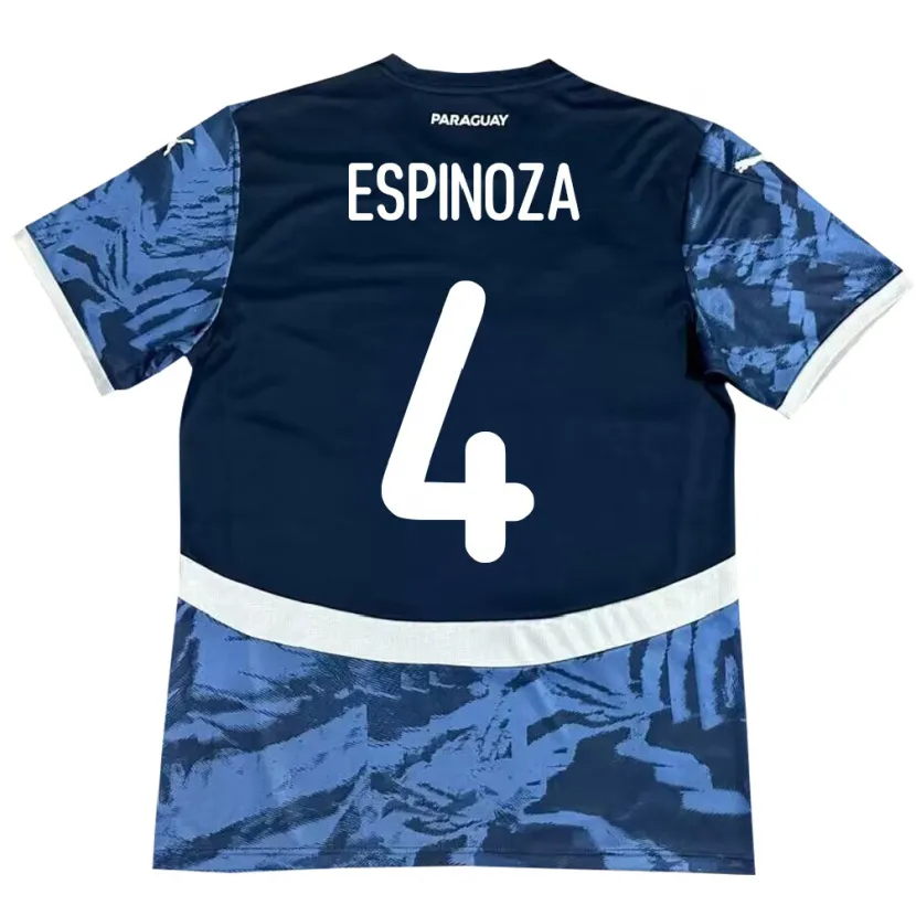 Danxen Kid Paraguay Matías Espinoza #4 Blue Away Jersey 24-26 T-Shirt