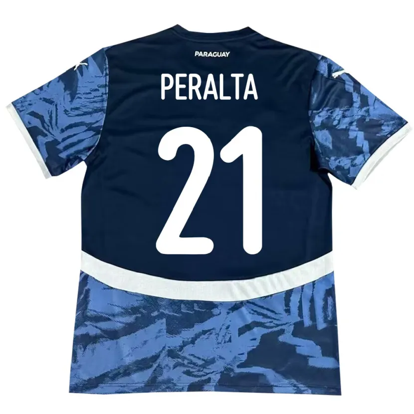 Danxen Kid Paraguay Fabrizio Peralta #21 Blue Away Jersey 24-26 T-Shirt