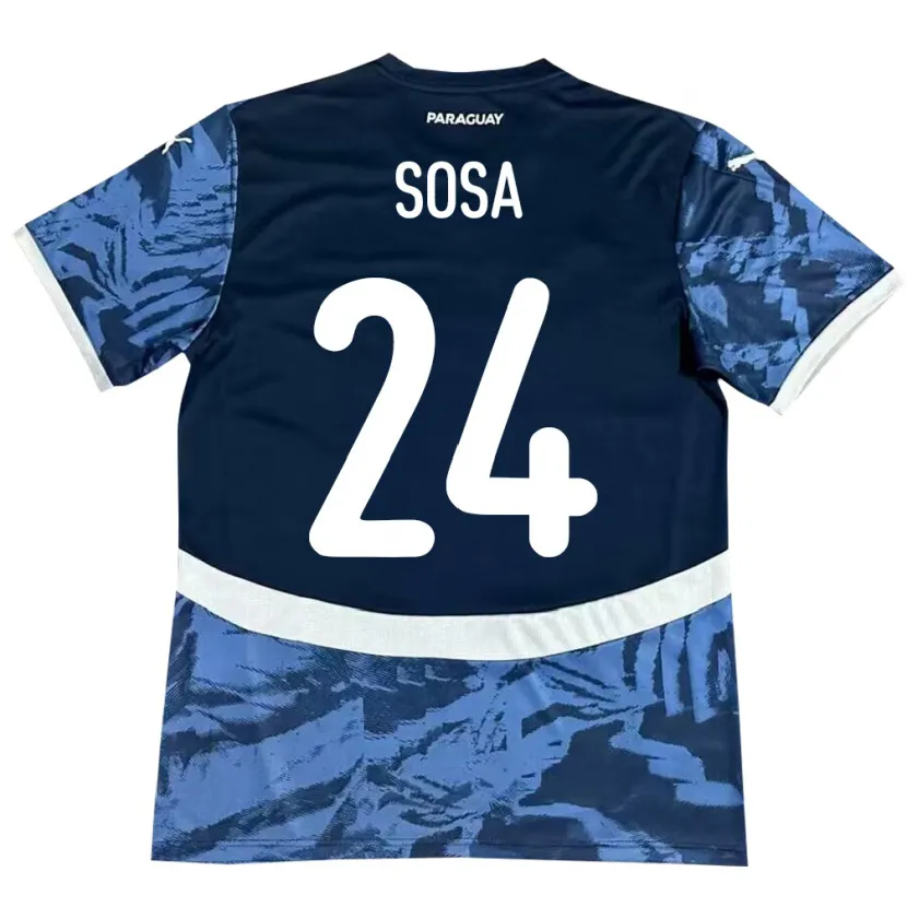 Danxen Kid Paraguay Ramón Sosa #24 Blue Away Jersey 24-26 T-Shirt