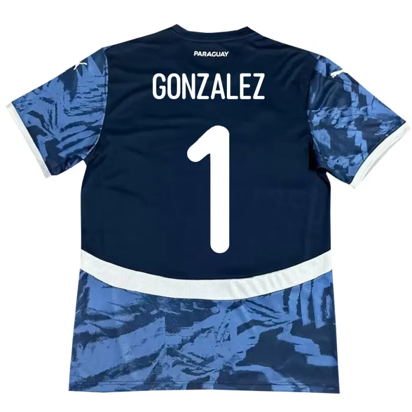 Danxen Kid Paraguay Ángel González #1 Blue Away Jersey 24-26 T-Shirt