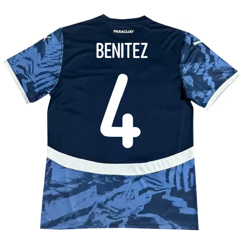 Danxen Kid Paraguay Gastón Benítez #4 Blue Away Jersey 24-26 T-Shirt