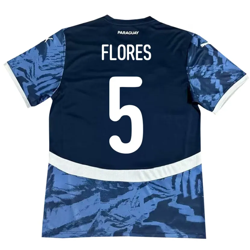 Danxen Kid Paraguay Gilberto Flores #5 Blue Away Jersey 24-26 T-Shirt