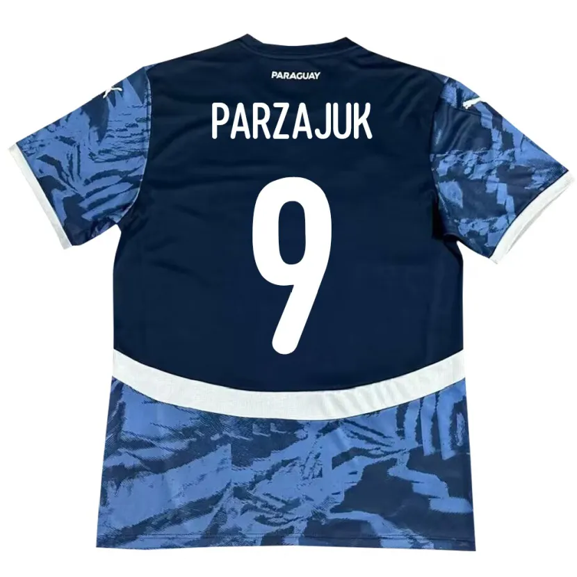 Danxen Kid Paraguay Kevin Parzajuk #9 Blue Away Jersey 24-26 T-Shirt