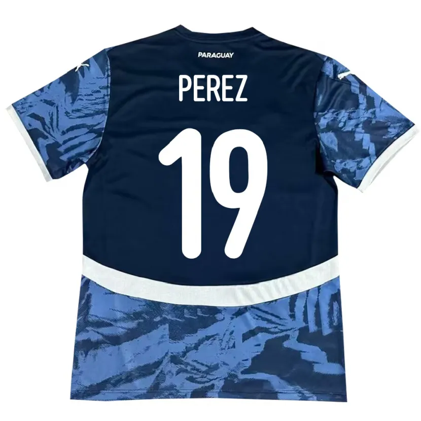 Danxen Kid Paraguay Marcelo Pérez #19 Blue Away Jersey 24-26 T-Shirt