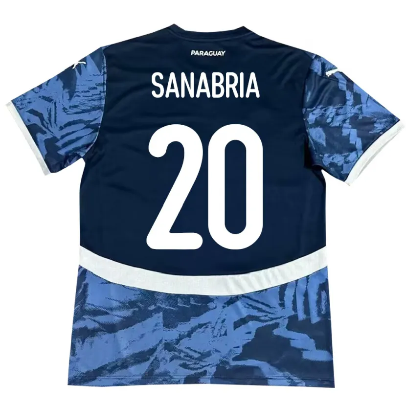 Danxen Kid Paraguay Tobías Sanabria #20 Blue Away Jersey 24-26 T-Shirt