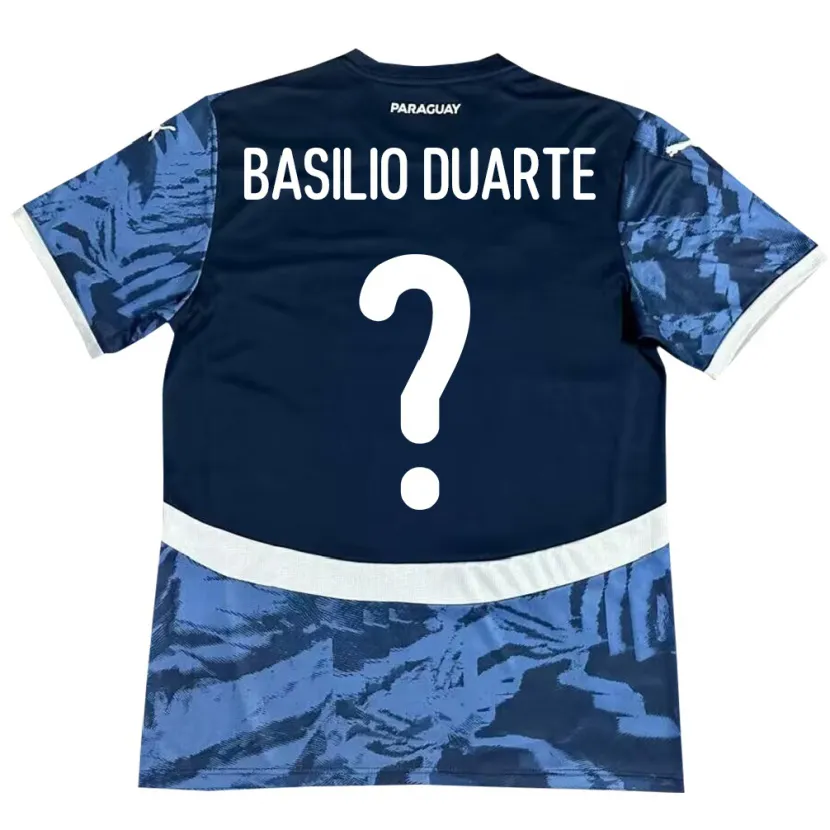 Danxen Kid Paraguay Basilio Duarte #0 Blue Away Jersey 24-26 T-Shirt