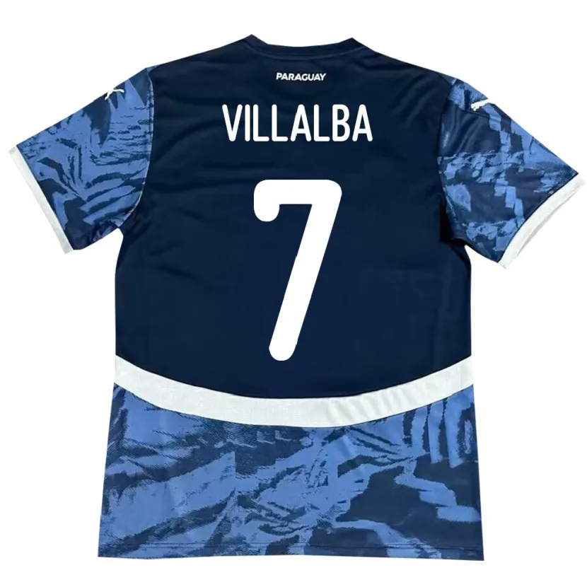 Danxen Kid Paraguay Rodrigo Villalba #7 Blue Away Jersey 24-26 T-Shirt