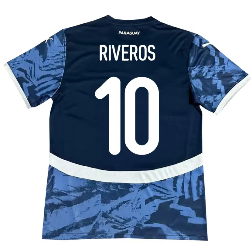 Danxen Kid Paraguay Paulo Riveros #10 Blue Away Jersey 24-26 T-Shirt