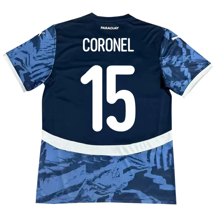 Danxen Kid Paraguay Éver Coronel #15 Blue Away Jersey 24-26 T-Shirt