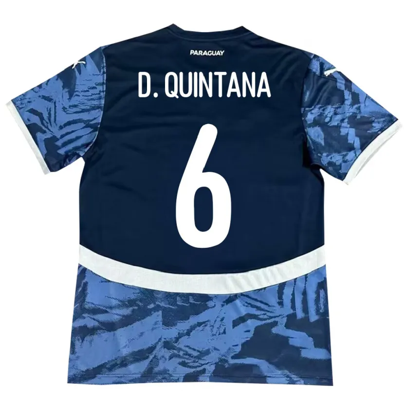 Danxen Kid Paraguay Dulce Quintana #6 Blue Away Jersey 24-26 T-Shirt