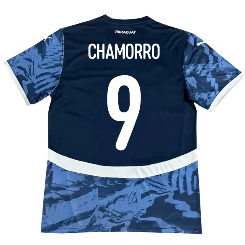 Danxen Kid Paraguay Lice Chamorro #9 Blue Away Jersey 24-26 T-Shirt