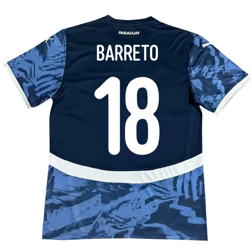 Danxen Kid Paraguay Liz Barreto #18 Blue Away Jersey 24-26 T-Shirt