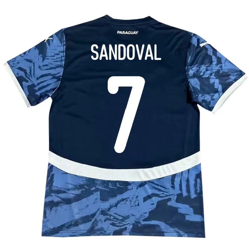 Danxen Kid Paraguay Fabiola Sandoval #7 Blue Away Jersey 24-26 T-Shirt