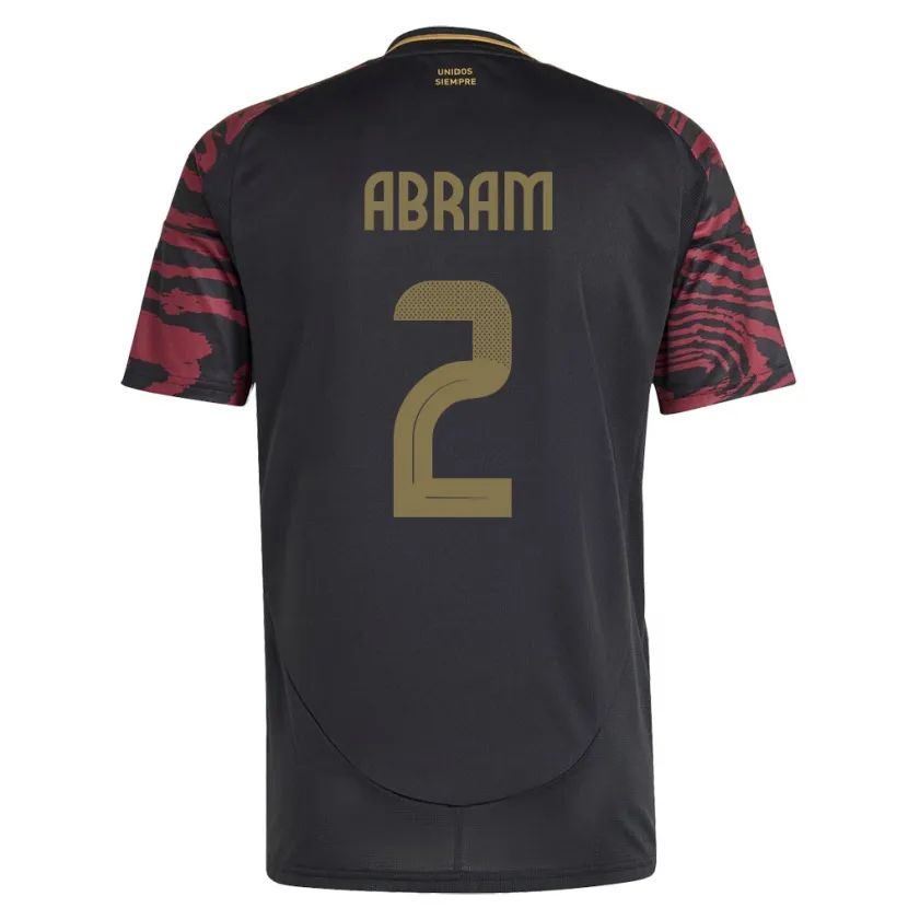 Danxen Kid Peru Luis Abram #2 Black Away Jersey 24-26 T-Shirt