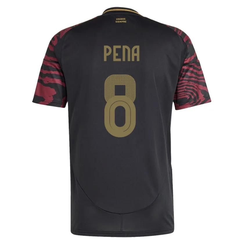 Danxen Kid Peru Sergio Peña #8 Black Away Jersey 24-26 T-Shirt