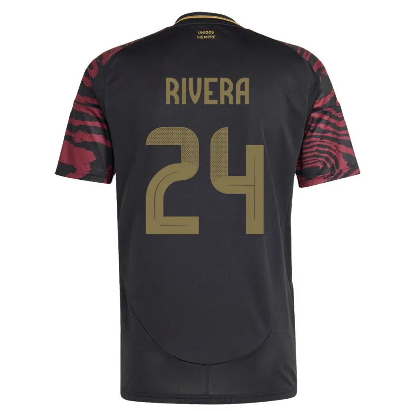 Danxen Kid Peru José Rivera #24 Black Away Jersey 24-26 T-Shirt